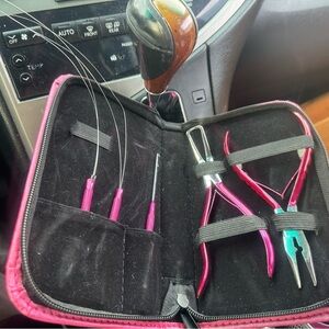 Professional Hair Extension  Tool Kit Plier Set 4 Piece Micro